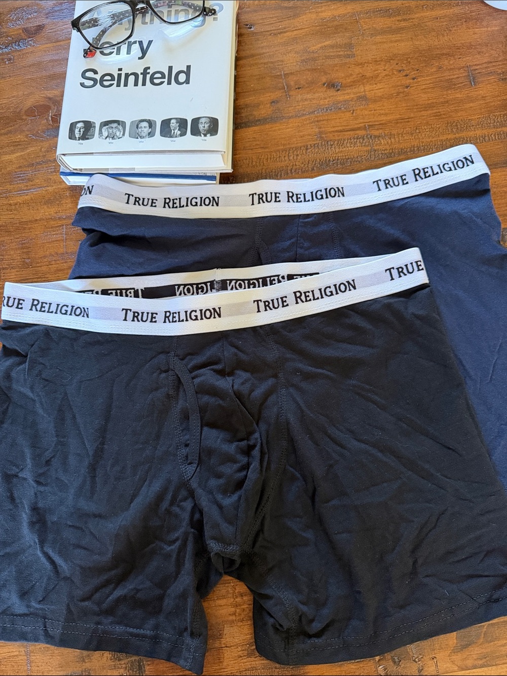 True Religion XL Fly Front Cotton/Spandex Boxer Brief (2 Single Pairs No Box)